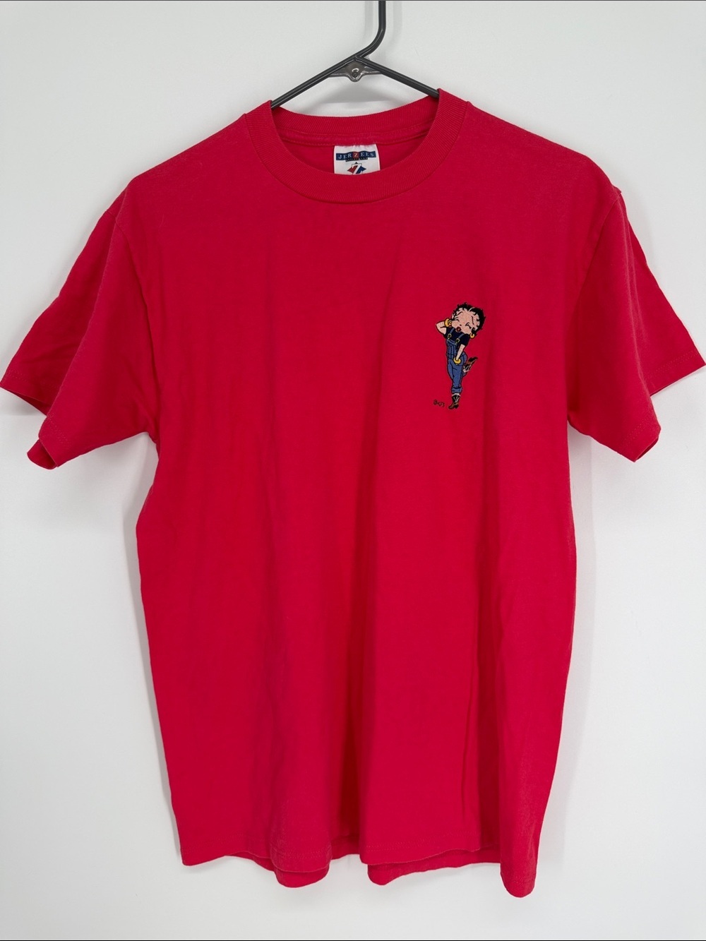 Vintage Betty Boop Cowgirl Embroidered Tee Size Medium